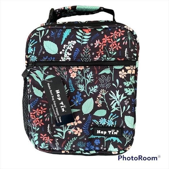 Hap Tim Other - Insulated Lunch Bag Floral Print Hap Tim Black